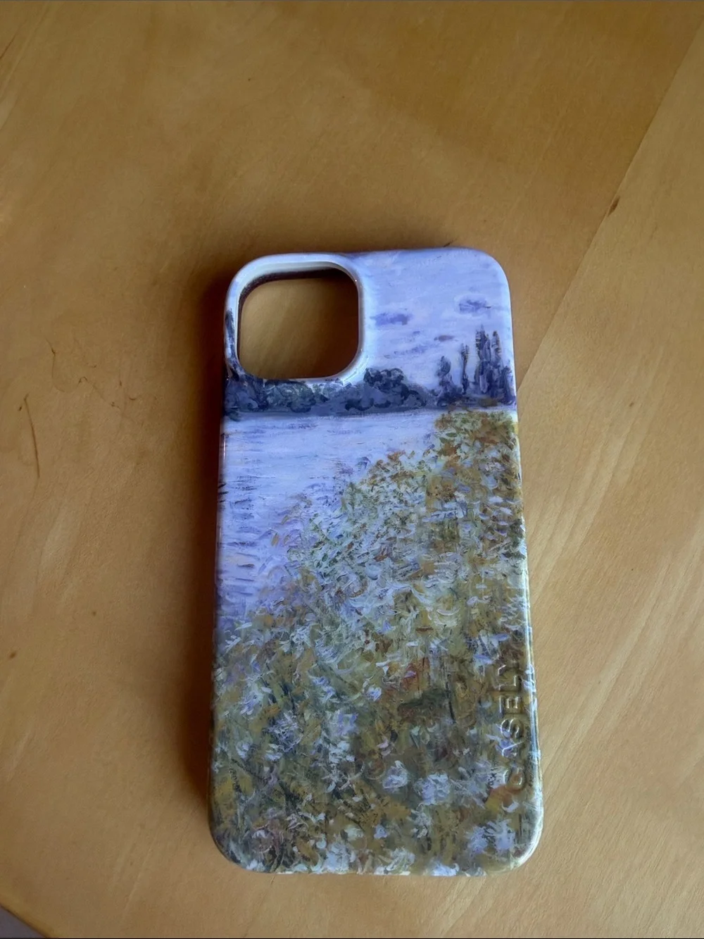Artistic Impression Phone Case in Lavender, Gold, Green I phone 14
